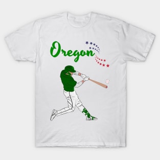 Oregon USA Baseball | American Sports Cities T-Shirt